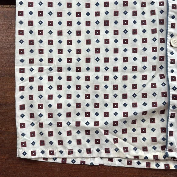 Men's Hanes Classic Night Pajama‎ Sleep Shirt Buttons Size Small Cotton Blend - Picture 3 of 8